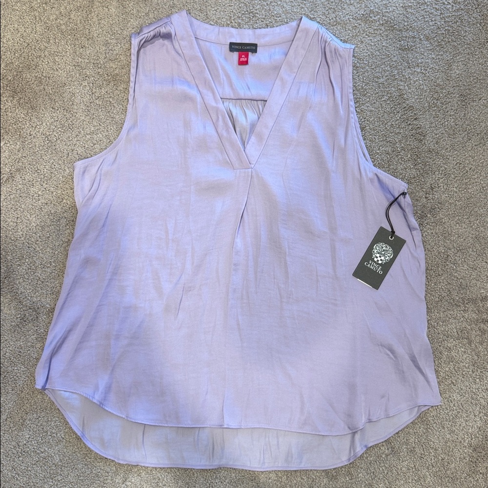Vince Camuto Lavender Sleeveless Blouse
